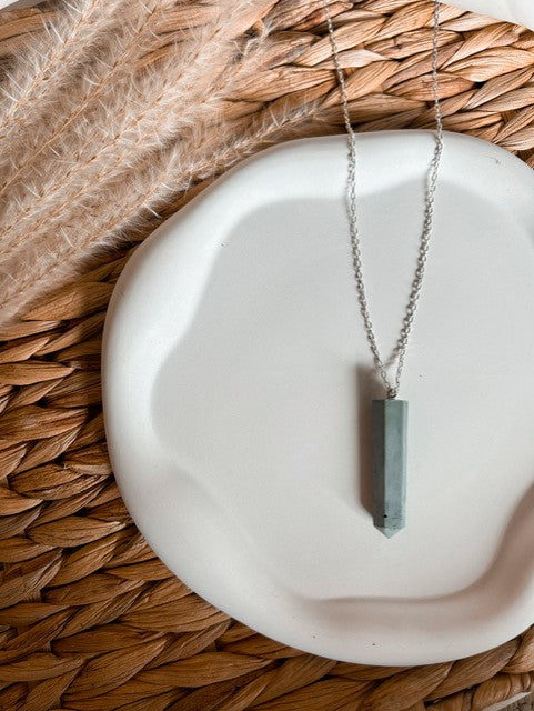 Concrete Necklace- Solid Concrete Pendant