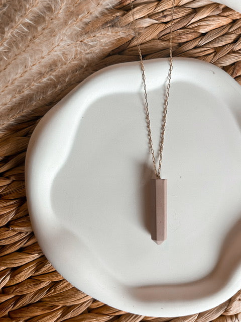 Concrete Necklace- Solid Concrete Pendant